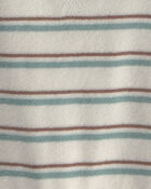 B&eacute;b&eacute; - Ensemble 2 pi&egrave;ces haut et short en tissu &eacute;ponge avec coton biologique &agrave; rayures, image 4 sur 4 diapositives