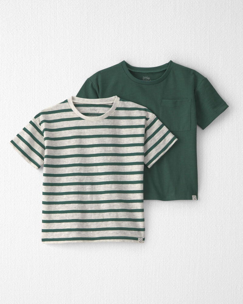 Toddler Boy 2-Pack Organic Cotton T-Shirts, image 1 of 5 slides