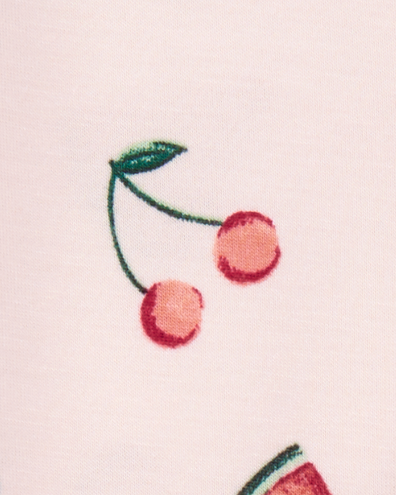 Bébé Pyjama 1 pièce PurelySoft à fermeture à glissière à melon d’eau, image 3 sur 5 diapositives
