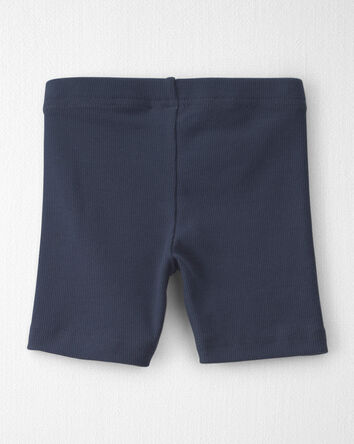 Toddler Girl 2-Pack Organic Cotton Ribbed Pedal  Shorts, 