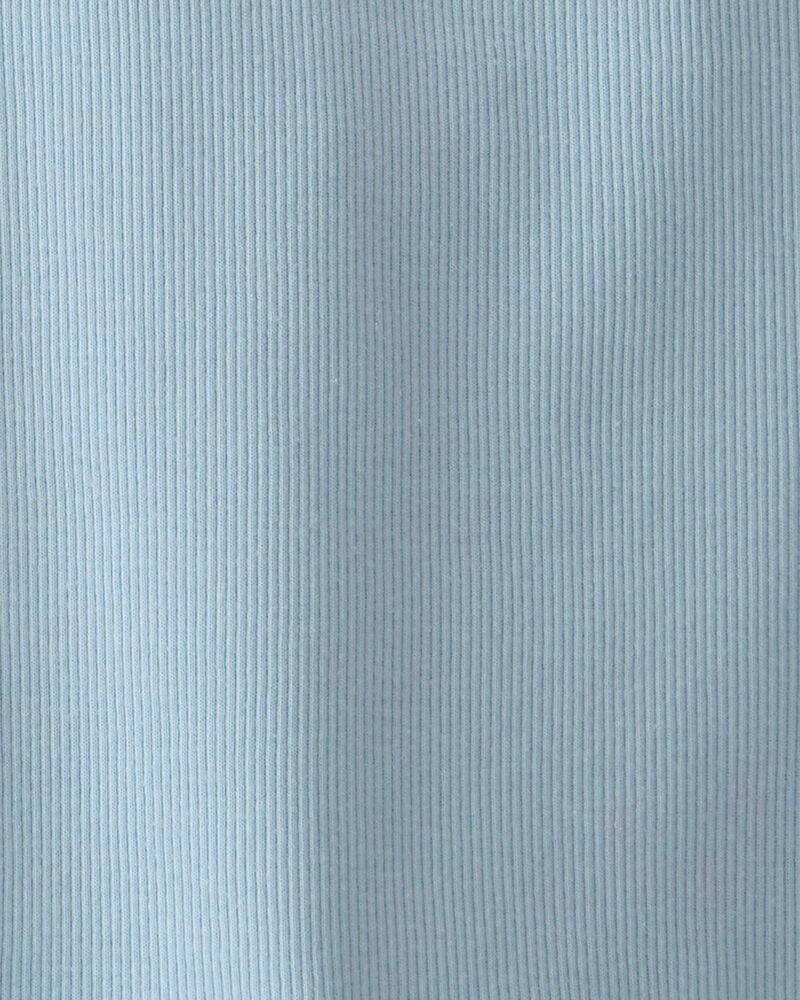 Filles - Ensemble 2 pi&egrave;ces d&eacute;bardeur et jupe &agrave; motif de fleurs tropicales - Bleu, image 3 sur 4 diapositives