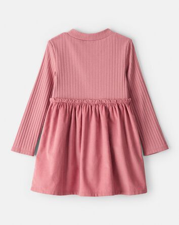 Toddler Girl Rib Knit Dress - Pink, 