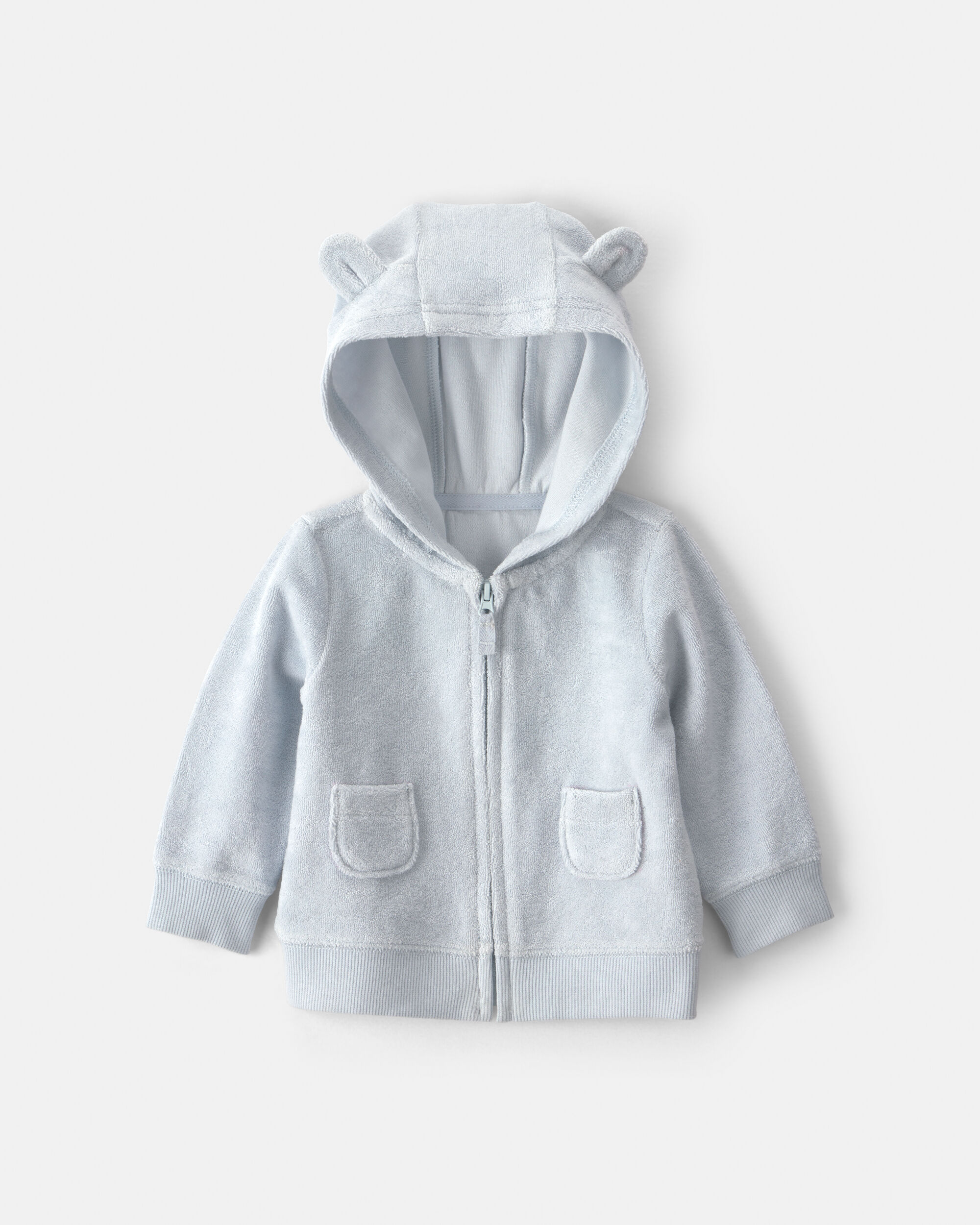 Baby 3-Piece Bear Terry Short-Sleeve Layering Set - Blue