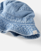 Baby Organic Cotton Chambray Bucket Hat, image 2 of 3 slides