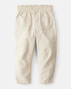 Toddler Girl Heart Pocket Barrel Pants - Tan, image 1 of 5 slides