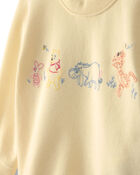 Baby Disney&copy; Winnie the Pooh Embroidered French Terry Long-Sleeve Pullover Sweatshirt - Yellow, image 4 of 7 slides