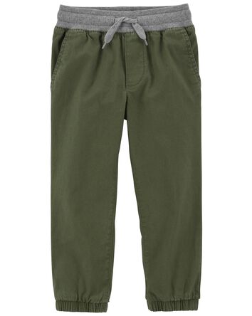 Stretch Canvas Joggers, 