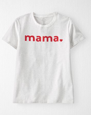 T-shirt en coton biologique Mama pour adultes, 