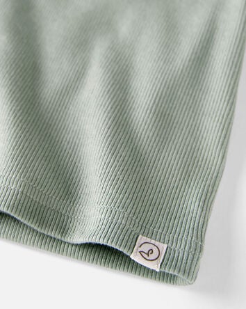 Baby Organic Cotton Pyjamas Set in Green, 