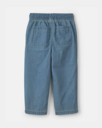 Tout-petit gar&ccedil;on - Pantalon &agrave; jambe droite en chambray - D&eacute;lav&eacute; clair, 