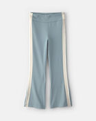 Girls Pull-On Stretch Active Flare Leggings - Blue, image 1 of 5 slides