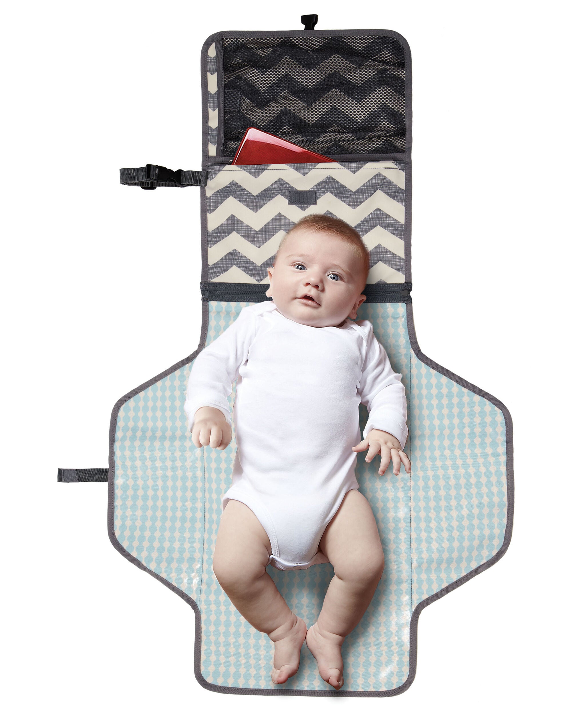 Portable nappy changing station top