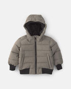 Toddler Boy Bubble Urban Jacket- Grey, image 1 of 4 slides