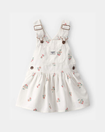 Baby Girl Strawberry Skirtall - White, 
