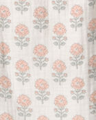 Toddler Girl Organic Cotton Gauze Jumpsuit in Rosebud Petal Print, image 3 of 4 slides