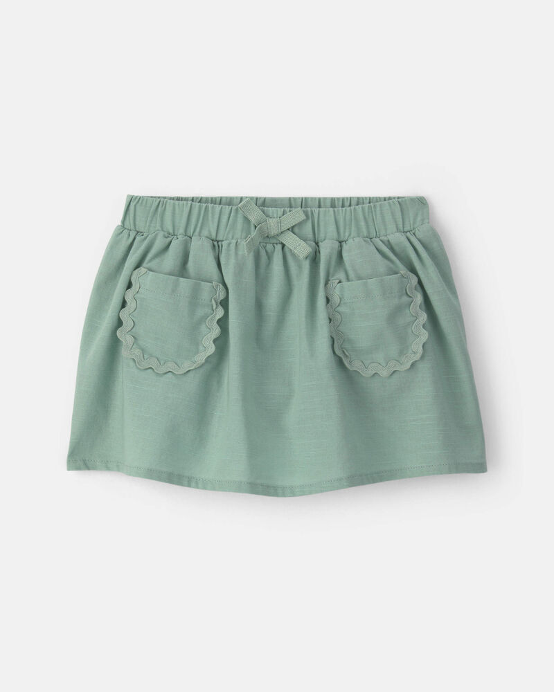 B&eacute;b&eacute; fille - Jupe-short avec poches - Vert, image 1 sur 3 diapositives