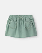 B&eacute;b&eacute; fille - Jupe-short avec poches - Vert, image 1 sur 3 diapositives