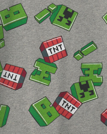 Boys Minecraft Graphic Tee - Grey, 