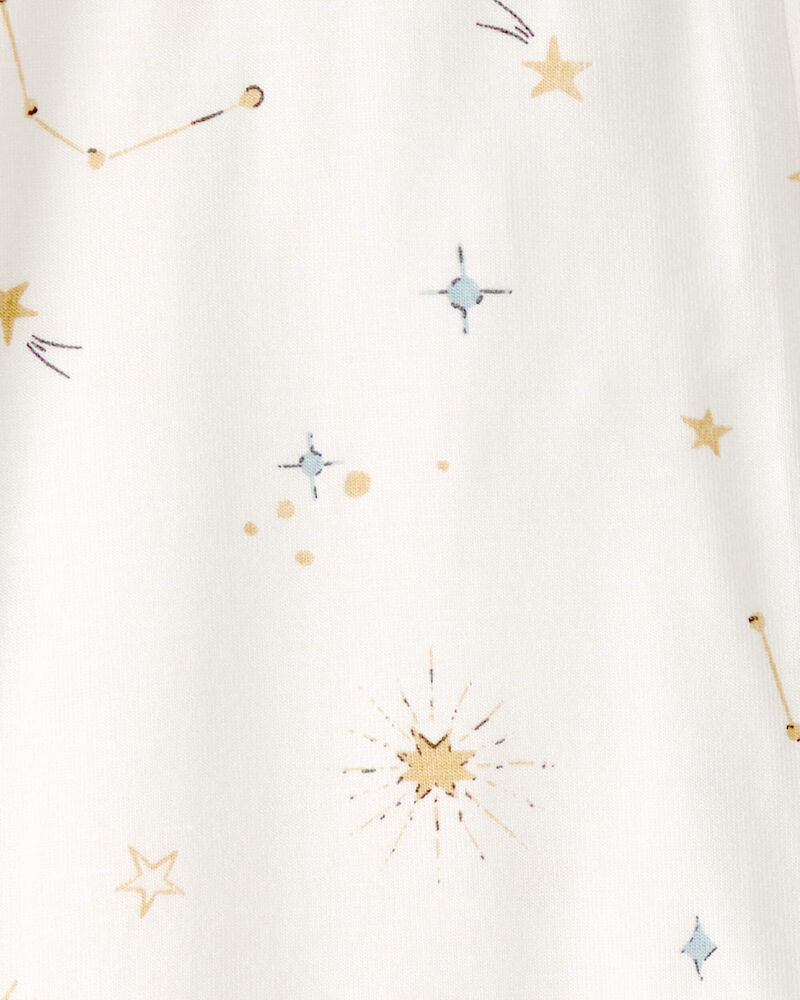 B&eacute;b&eacute; - Grenouill&egrave;re PurelySoft &agrave; fermeture &agrave; glissi&egrave;re 2 sens, constellation - Cr&egrave;me, image 4 sur 6 diapositives