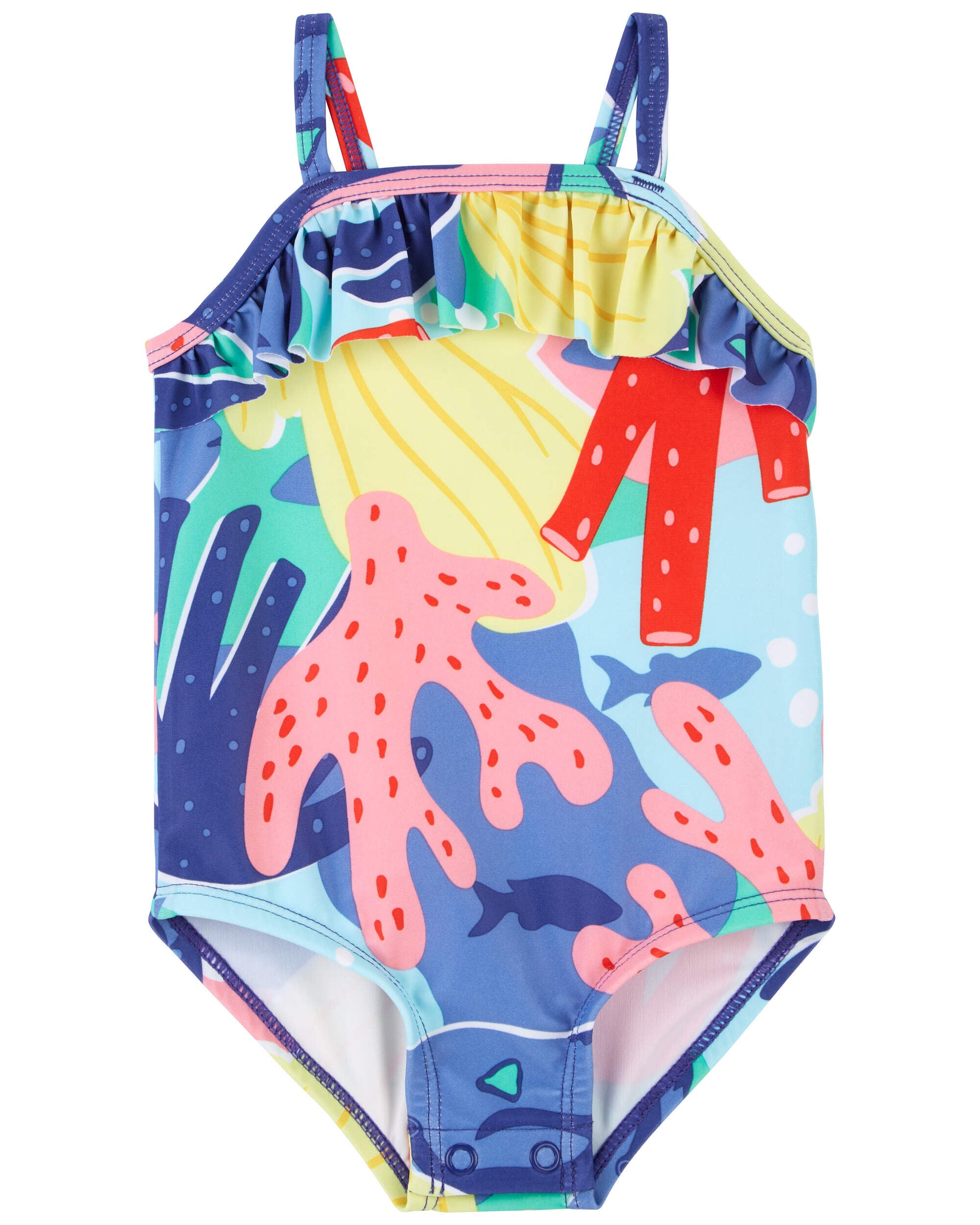 Baby 1 Piece Coral Swimsuit