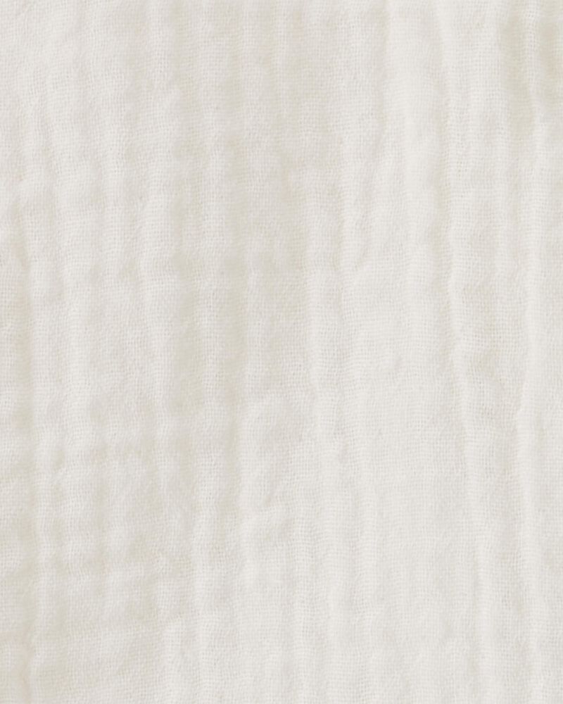 Baby Organic Cotton Gauze Button-Front Shirt, image 4 of 5 slides