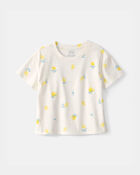 Toddler Girl Lemon Top - Cream, image 1 of 3 slides