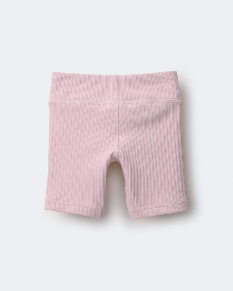 Toddler Girl Brooklyn Bike Shorts - Rose, image 5 of 6 slides
