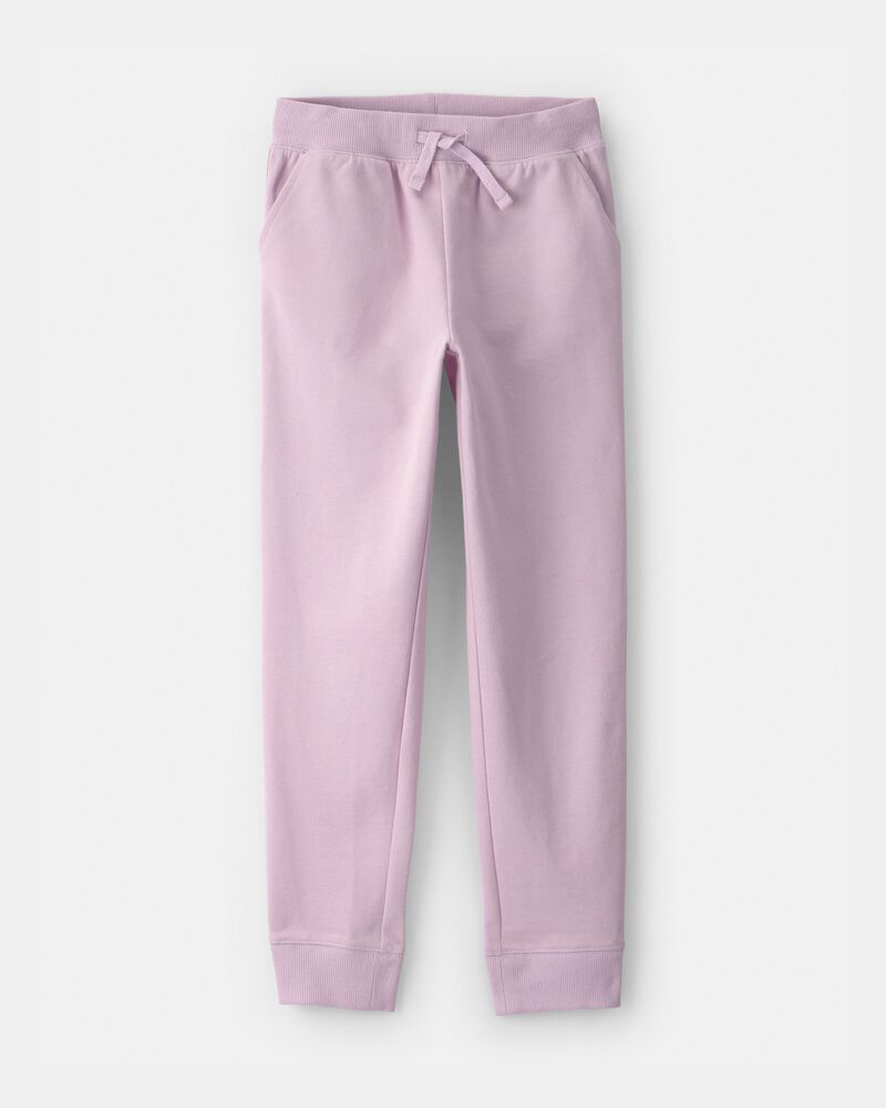 Filles - Pantalon de jogging en tricot avec cordon de serrage - Mauve, image 1 sur 4 diapositives