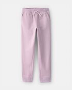 Filles - Pantalon de jogging en tricot avec cordon de serrage - Mauve, image 1 sur 4 diapositives