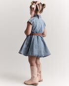 Tout-petit fille - Robe en denim  Avenue TwirlMC - Bleu, image 4 sur 8 diapositives