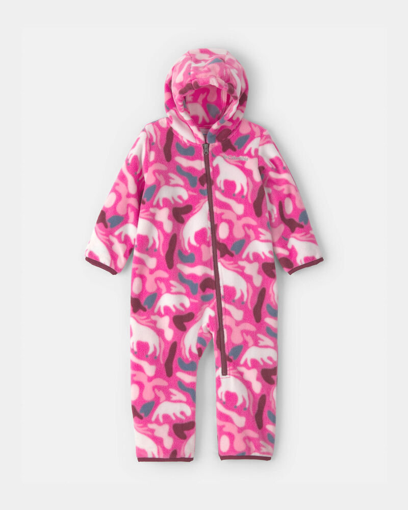 Baby Girl Columbia&trade; 1-Piece Fleece Bunting - Pink, image 1 of 3 slides