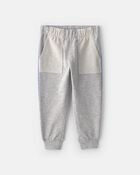 Toddler Boy 2-Piece 'Team Player' French Terry Sweatshirt & Pant Set - Grey, image 3 of 7 slides