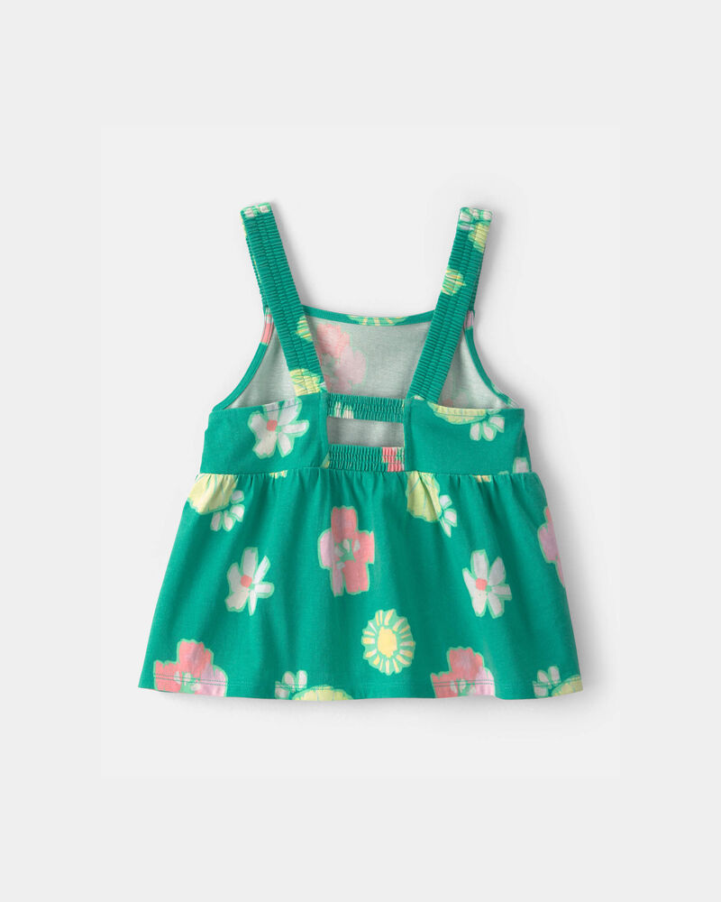Filles - D&eacute;bardeur &agrave; motif floral - Vert, image 2 sur 3 diapositives