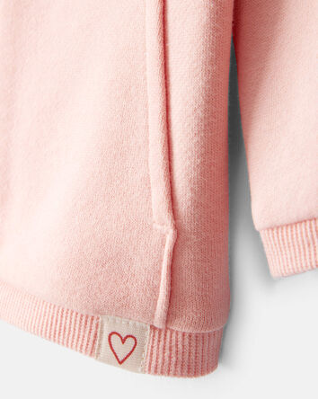 Bébé fille - Veste à manches longues et fermeture à glissière – Rose, 