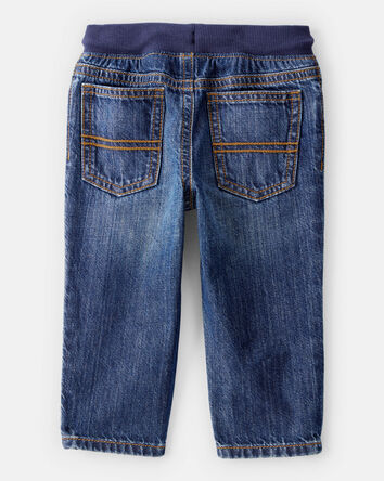 Baby Pull-On Denim Pants, 