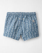 Baby Boy Recycled Swim Trunks in Bloom Lagoon Print, image 2 of 5 slides