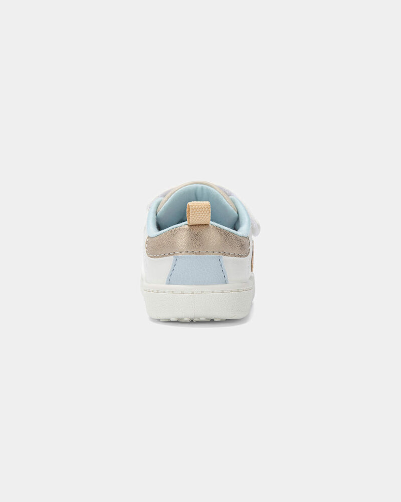B&eacute;b&eacute; fille - Chaussures d&eacute;contract&eacute;es Every Step&reg; &agrave; c&oelig;urs - Blanc/Beige, image 3 sur 6 diapositives