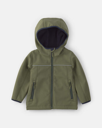 Baby Boy  Quilted Mid Weight Jacket- Green, 