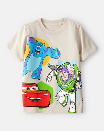 Tout-petit garçon - T-shirt à manches courtes personnages Pixar - Crème, 