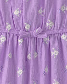 Toddler Girl Fish Romper - Purple, image 3 of 4 slides