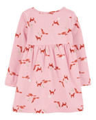 Toddler Fox Jersey Dress, image 2 of 4 slides