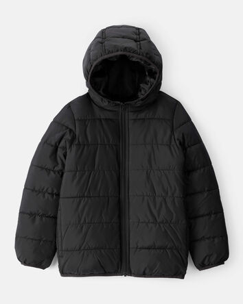 Jeune - Blouson matelassé à capuchon - Noir, 