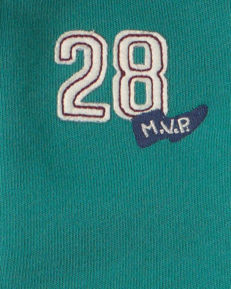 Baby Boy 3-Piece '28' Varsity Hooded Layering Set - Green, image 6 of 7 slides