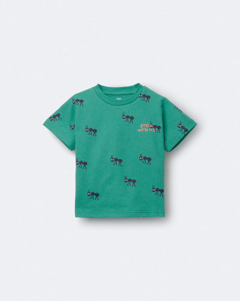 Tout-petit gar&ccedil;on - T-shirt &agrave; manches chauve-souris &laquo;Stick With Me&raquo; - Vert fonc&eacute;, image 2 sur 6 diapositives