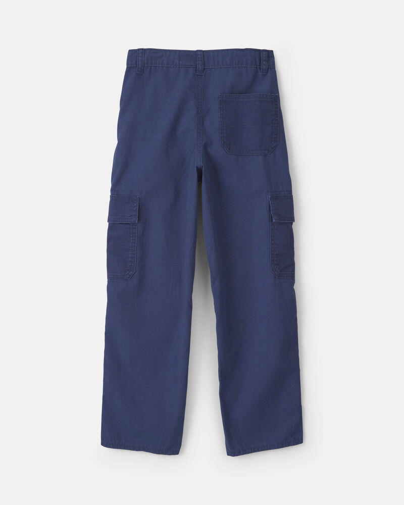 Gar&ccedil;ons - Pantalon cargo &agrave; coupe ample &ndash; Bleu marine, image 2 sur 5 diapositives