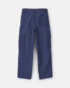 Gar&ccedil;ons - Pantalon cargo &agrave; coupe ample &ndash; Bleu marine, image 2 sur 5 diapositives