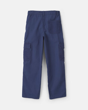 Gar&ccedil;ons - Pantalon cargo &agrave; coupe ample &ndash; Bleu marine, 
