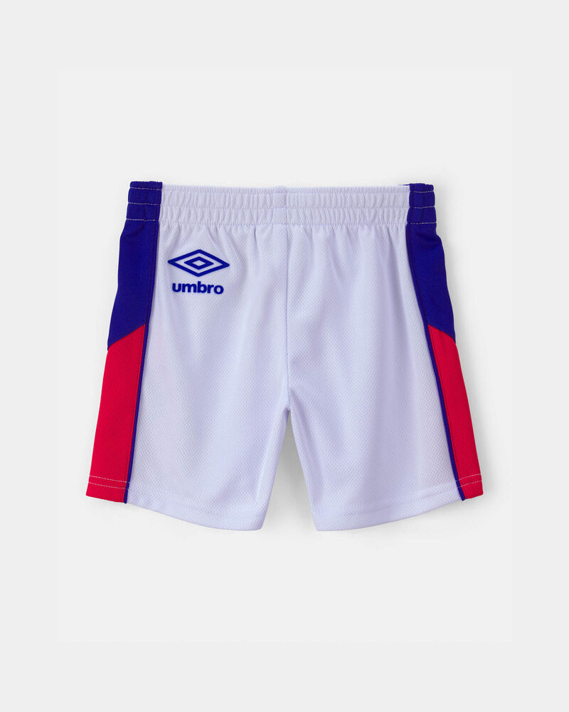 Toddler Umbro France Mesh Soccer Shorts - Blue/Red/White, image 3 of 7 slides