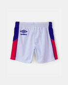 Toddler Umbro France Mesh Soccer Shorts - Blue/Red/White, image 3 of 7 slides