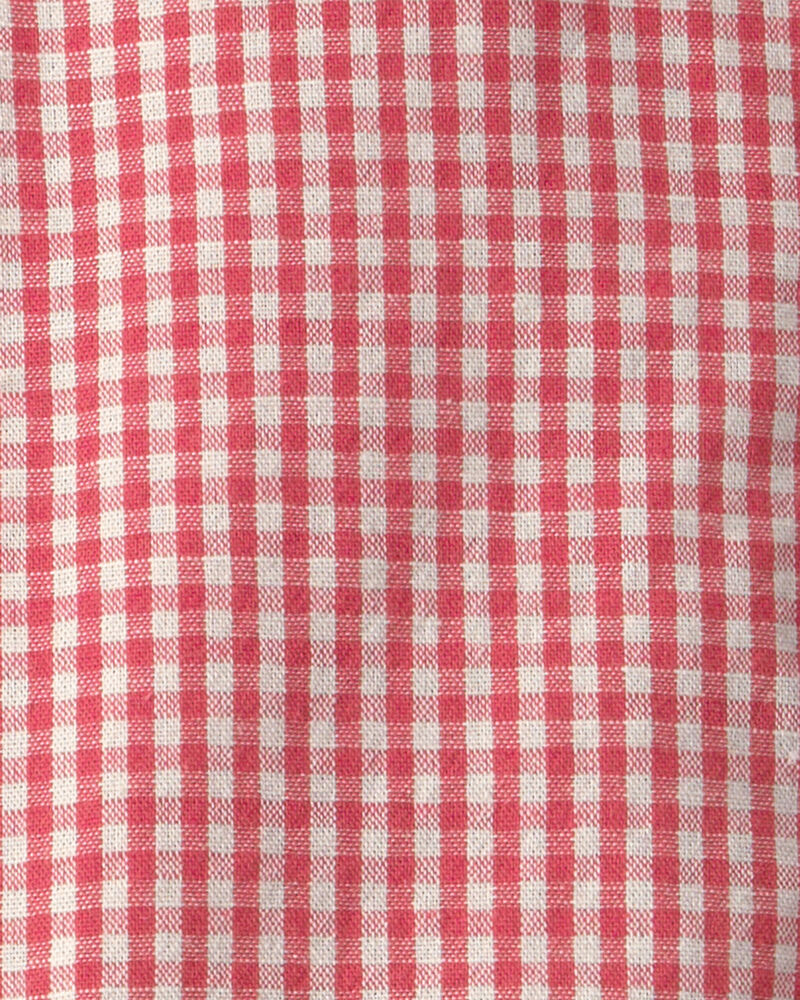 Baby Boy 2-Piece Gingham Set Made with Organic Cotton, image 5 of 8 slides